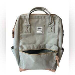 Himawari Travel Backpack Laptop iPad School Bag Gray Pink